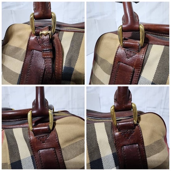 Authentic Burberry Nova Check Canvas and Leather Ashbury Knight Bag Beige/Brown - Picture 16 of 16